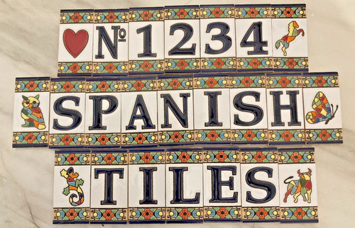 Spanish hand painted - painted, &