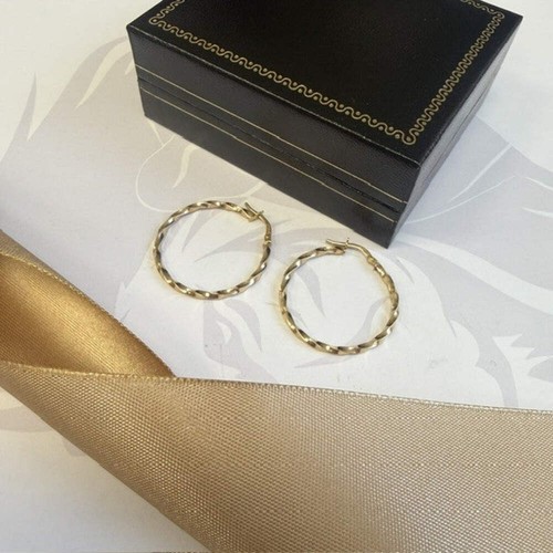 9ct gold twisted - gold,