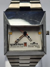 Vintage Fortis Spaceman Audacieuse Automatic White Dial Swiss Men's Watch