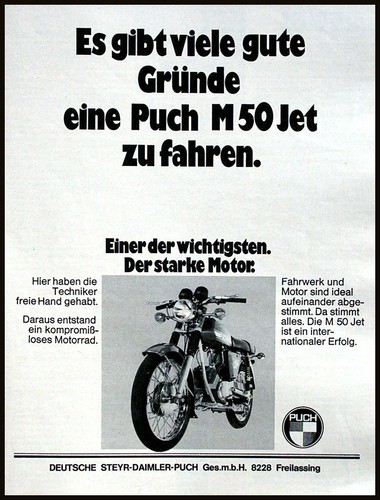 Puch jet advertising - jet,