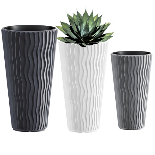 Flower pot insert - +, tall