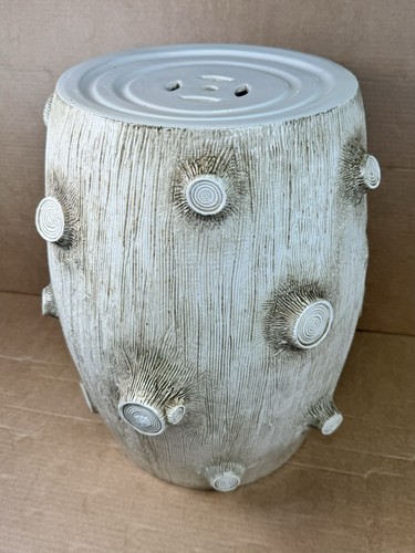 Ceramic tree stump garden - ceramic,