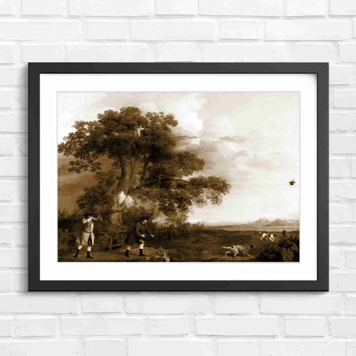 Vintage hunting scene - vintage,