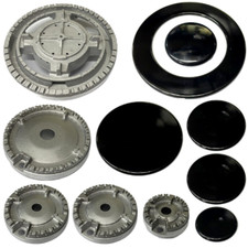 5 bruciatori + piattelli spartifiamma cucina a gas Whirlpool kit e singoli