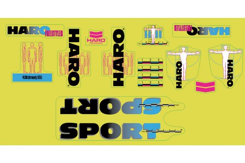 Haro 1990 sport decals - 1990, (clear