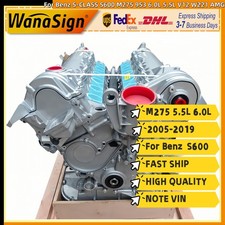 Long Block Engine Assembly For Benz S-CLASS S600 M275 953 6.0 5.5L V12 W221 AMG