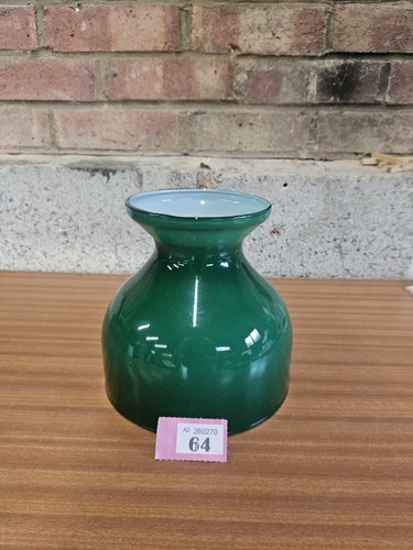 Vintage green glass - oil, lamp