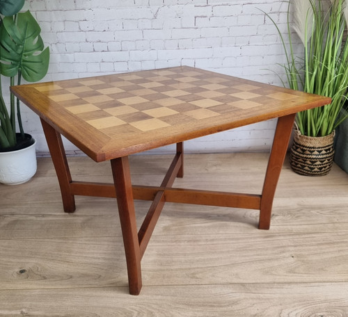 Vintage wooden chess board - vintage,
