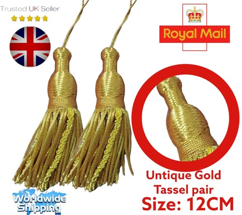 Untique gold bullion tassels - gold,