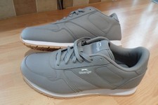 Slazenger Mens Classic Trainers Lace Up Leather Shoes Size UK10