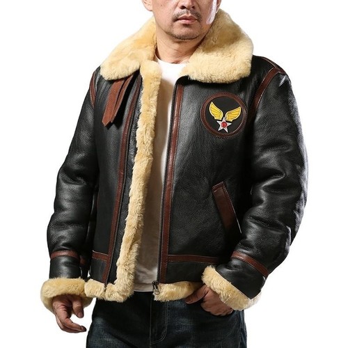 Men bomber aviator jacket - b3,