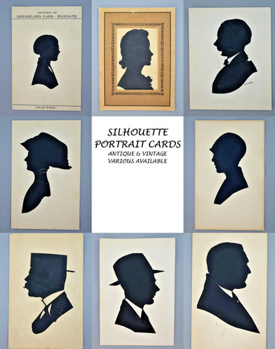 Antique vintage silhouette - &,