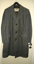 Aquascutum England Herringbone Coat Pure Lambswool - Vintage Coat