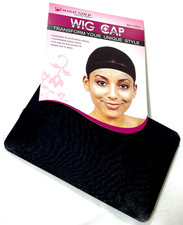 Wig Cap Pk of 2 BLACK