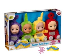 🥰Teletubbies Baby Full Set 4 Soft  Plush Toys Laa laa, Po, Dipsy, Tinky Winky