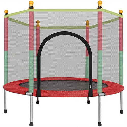 5ft kid trampoline with safety - with,