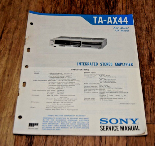 Sony ax44 stereo - sony,