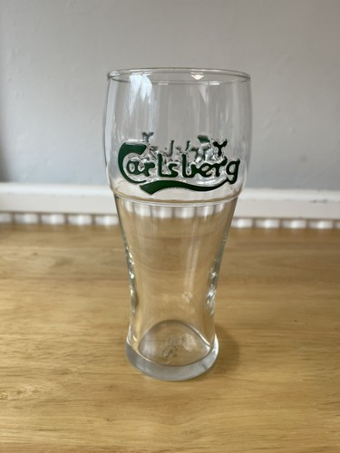Vintage carlsberg beer glass - carlsberg,