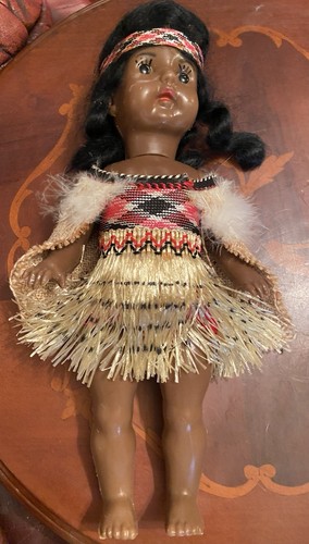 Vintage retro maori doll - vintage,