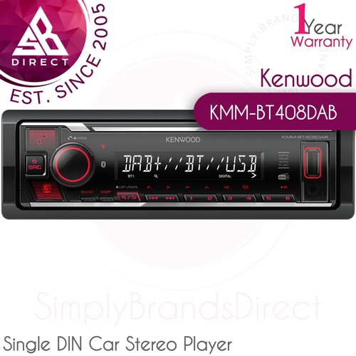 Kenwood kmm bt408dab single - kenwood, kmm-bt408dab