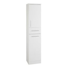 Gloss White Bathroom Cupboard Cabinet Drawer Base Unit Storage Tall Furniture IM