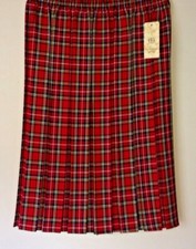 NEW LADIES RED TARTAN CHECK