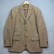 POLO RALPH LAUREN Tweed Jacket Mens 42 Sports Blazer ITALY Virgin Wool Donegal