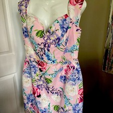 Pretty Pink&floral Dress By