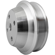 Small & Big Block Chevy Serpentine Water Pump Pulley 6 Rib 5.25" Long WP 350 454