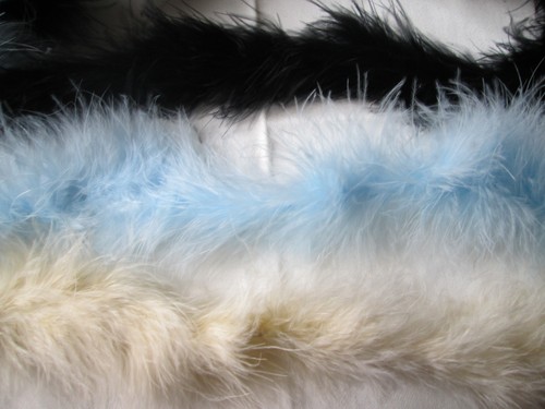 Marabou swansdown feather - /,