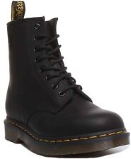 Dr Martens 1460 Greasy 8 Eyelet Lace Up Women Core In Black Size UK 3 - 11