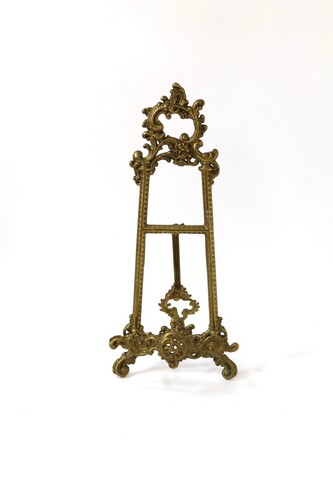 Vintage brass easel plate - vintage,