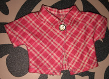 Amanda Jane Doll Pink Check Blouse Vintage