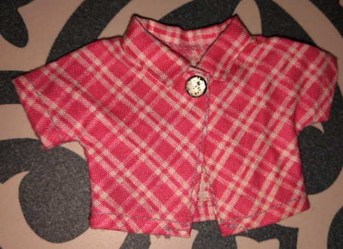 Amanda jane doll pink check - doll,