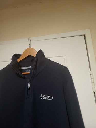 Lord cricket navy zip - navy, neck