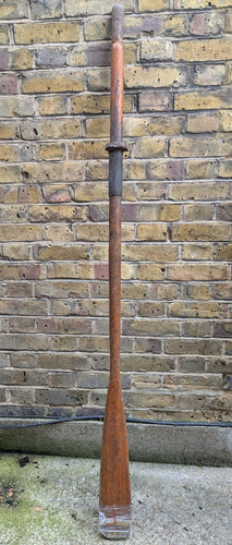 Vintage wooden boat oar - vintage,