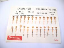 VALJOUX 23,72,22,92 VENUS 150,175,188 LANDERON 47,48,148,51,149 ASSORTED HANDS