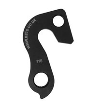 Rear Derailleur Hanger 116 in Black GT KHS Airbourne Kinesis