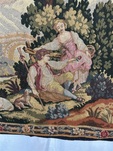 Antique tapestry 37x39 - antique,