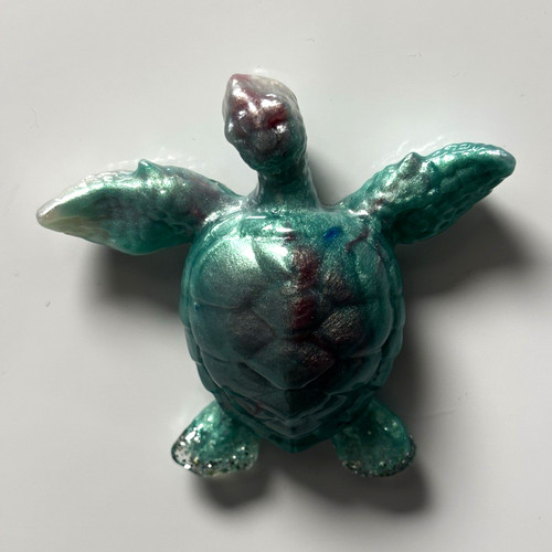 Resin sea turtle - turtle, magnet