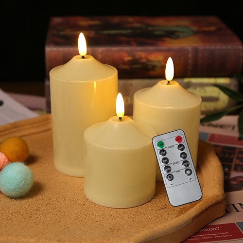 Set led flameless pillar - of,