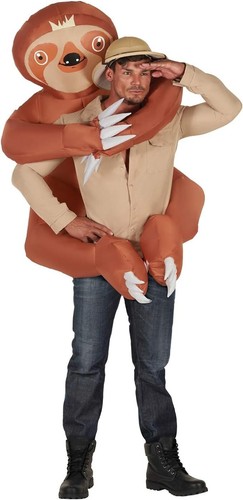 Adult inflatable sloth hugger - adult,