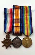 WW1 medals. Christopher DARBY, 1/6th Northumberland Fusiliers. Wounded twice!