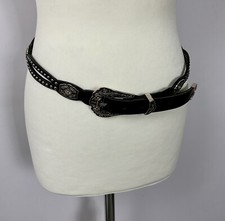 NOCONA brown leather studded