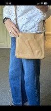 Fossil Tan Leather Crossbody