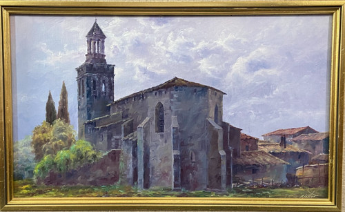Oil painting spanish school - painting,