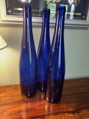Set cobalt blue glass - cobalt,