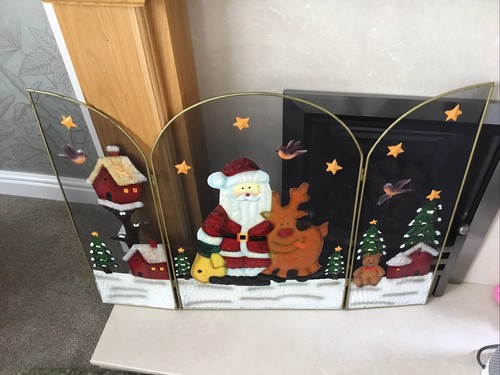 Christmas fire guard - christmas,