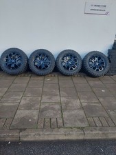 4 GENUINE FORD RANGER ALLOY WHEELS BLACK  7.5X18 BFG ALL TERRAIN TYRES 265/60/18
