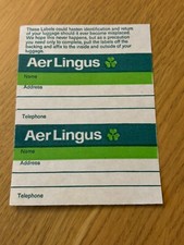Aer Lingus baggage label /